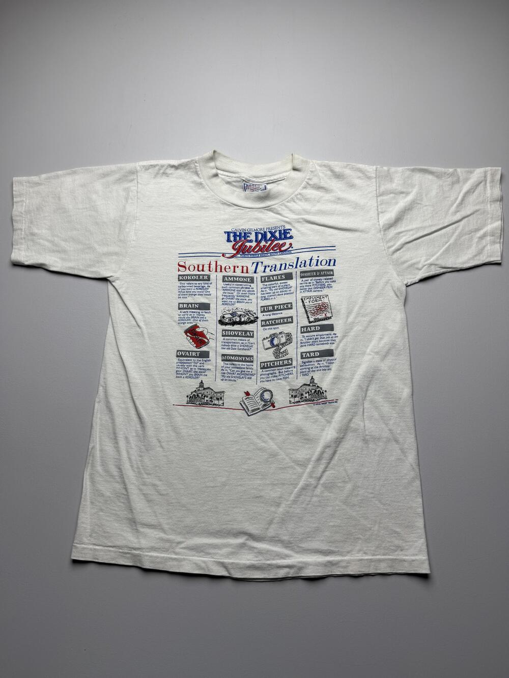 Vintage All Sport Shirt Mens Medium Dixie Jubilee Translation Tee VTG 90' USA